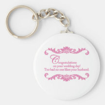 Glückwünsche an Ihrem Hochzeitstag! Schlüsselband