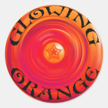 GLÜHENDER ORANGE Aufkleber