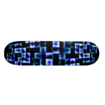Glühendes quadratisches Mosaik - Skateboard skateboards