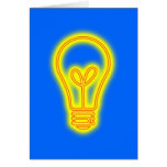 Glühlampen-Gruß-Karte