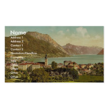 Gmunden, gesehen vom Calvarienberg, oberes Austri Visitenkarten