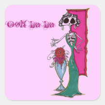 Gnädige Frau Durchmessers De Los Muertos Sticker