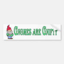 Gnomes sind Gnifty! Auto Aufkleber