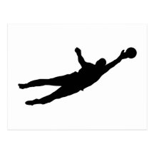 Goalie retten postkarte