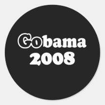 GOBAMA 2008 STICKER