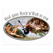 God gave Rock and Roll to you Postkarte