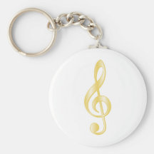 "Gold" dreifacher Clef Schlüsselanhänger