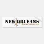 Gold New Orleans Louisiana Autosticker