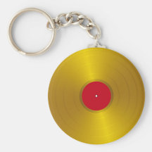 Gold RekordKeychain Schlüsselband
