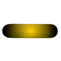 Gold u. Schwarz-Radialstrahl verblaßt Skateboarddeck