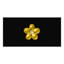 GOLDBlume MIT DIAMANTEN Bilderkarten