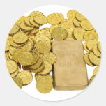 GoldCoinsBar093009 Runde Aufkleber