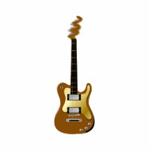 GoldE-Gitarren-Zischenspindelkasten Photo Statuen
