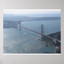 Golden gate bridge-Antennen-Foto Plakatdrucke