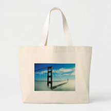 Golden gate bridge leinentaschen