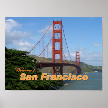 Golden gate bridge San Francisco Plakat
