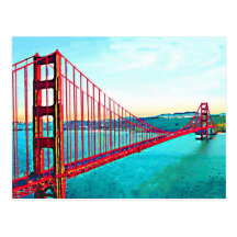 Golden Gate Postkarte