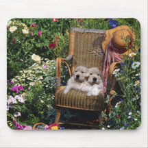Golden retriever-Garten Mousepad