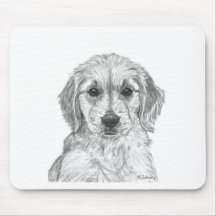 Golden retriever-Welpe Mauspad