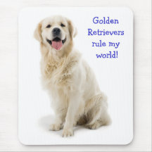 Golden retriever-Welpen-Regel meine Welt Mousepad