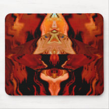 Goldene Brown-Geisterwelt - heilende Muster V1 Mousepads
