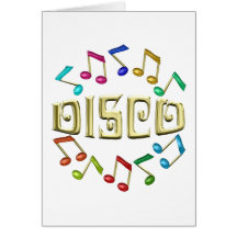 GOLDENE DISCO GRUßKARTEN