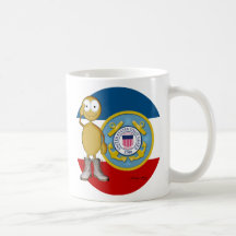 Goldene Haut der Küstenwache Tasse