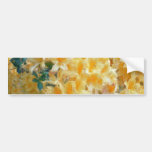Goldene Throated gelbe Azaleen-Blumen Autoaufkleber