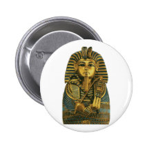 Goldener König Tut Anstecknadelbutton