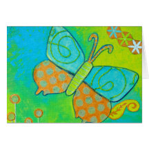 Goldener Schmetterling Karten