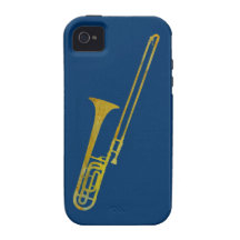 Goldener Trombone Vibe iPhone 4 Cover