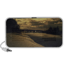 Goldener Winter Notebook Speaker