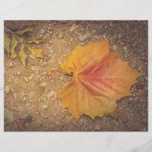 Goldenes Blatt Flyerdesign