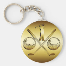 GOLDENES GOLF SCHLÜSSELANHÄNGER