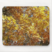 Goldenes Herbst mousepad
