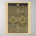 Goldenes königliches Tor Poster