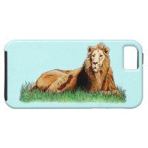 goldenes Löwetier iPhone 5 Etui
