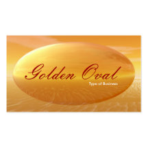 Goldenes Oval Visitenkarte