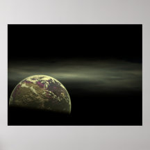 Goldfarbiges Luna Poster