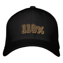 Goldmeister gestickte Kappe 110% Bestickte Baseballkappe