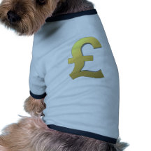 Goldpfund-Zeichen-Grafik Hund Tshirt