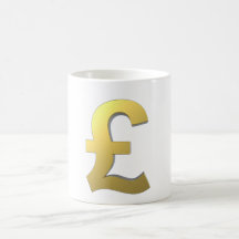 Goldpfund-Zeichen-Grafik Kaffee Haferl