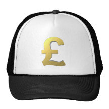 Goldpfund-Zeichen-Grafik Kappe