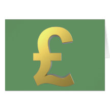 Goldpfund-Zeichen-Grafik Karte