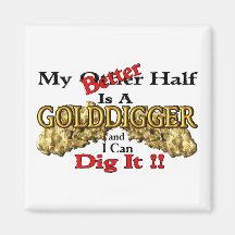 Goldprospektierung Kühlschrankmagnet