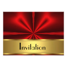 Goldrote Einladung irgendein Party