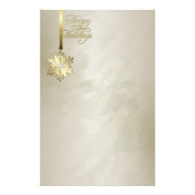 Goldschneeflocke-Goldfolien-Feiertags-Briefpapier Individuelles Büropapier