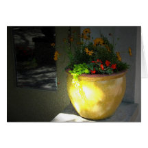 Goldtopf Blumen Karte