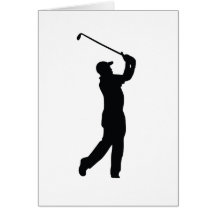 Golf Grußkarte