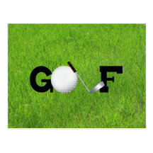 Golf Postkarten